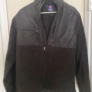 Chaps Black Fleece Jacket, Medium